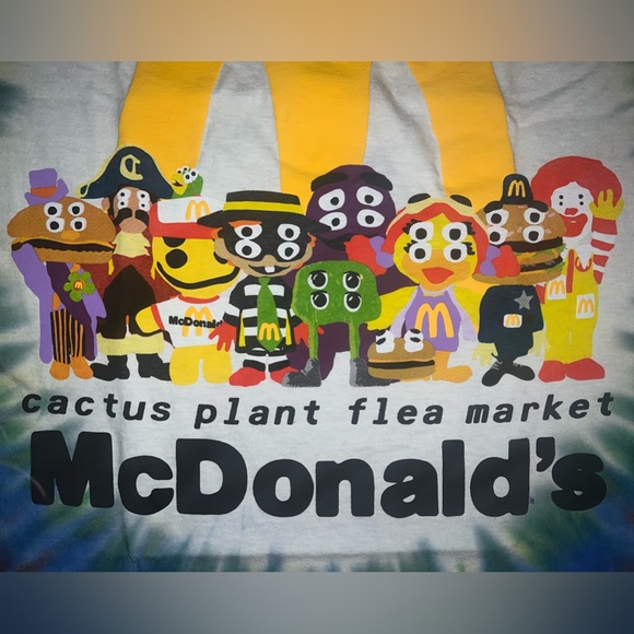 Cactus Plant Flea Market x MCDONALDS Cactus Buddy & Friends Tie Dye TShirt - Picture 2 of 10